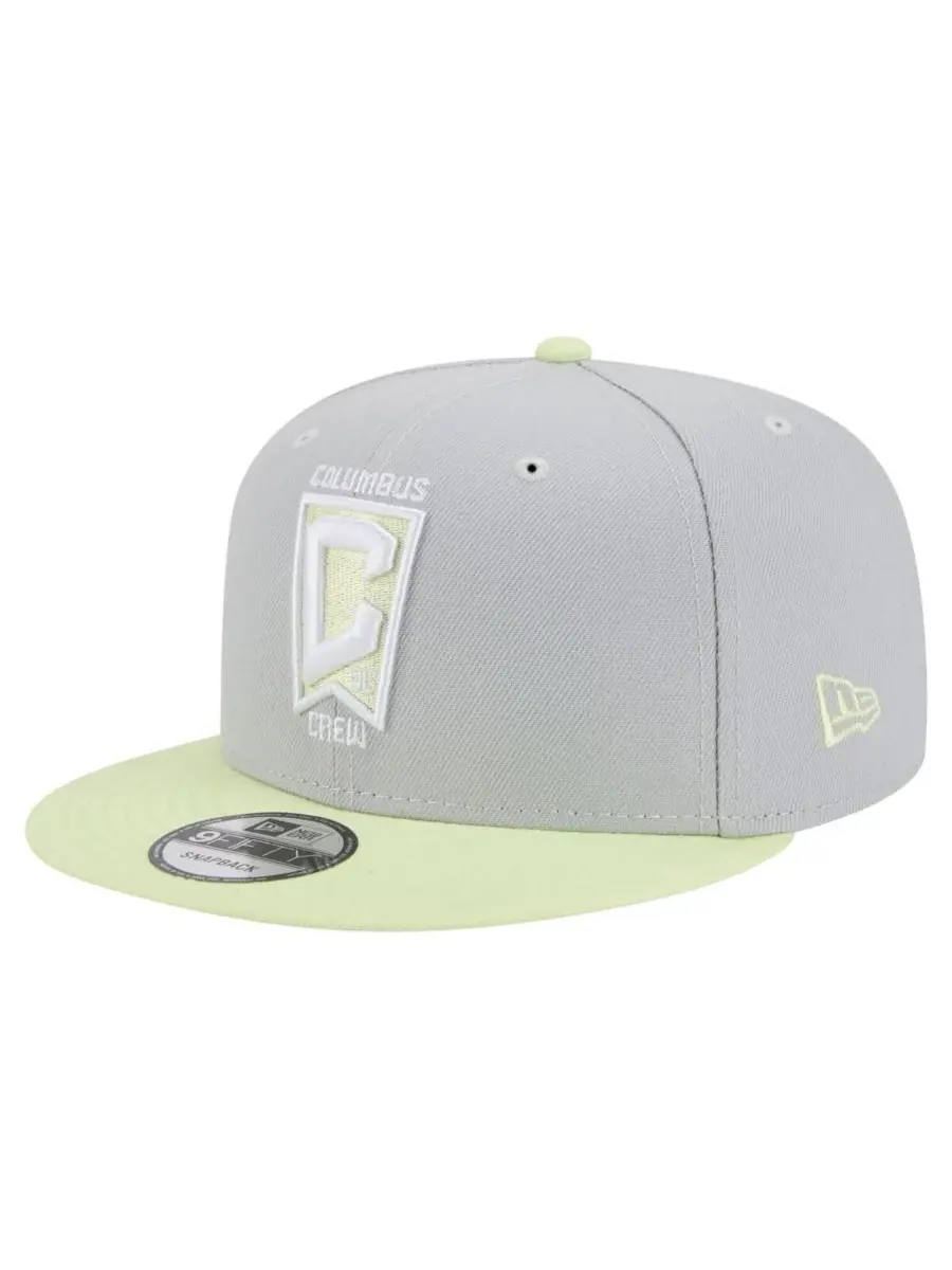New Era Мужская серая кепка Columbus Crew Color Pack Two-Tone 9FIFTY Snapback
