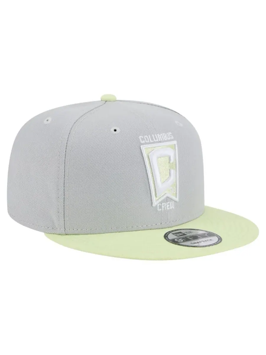 New Era Мужская серая кепка Columbus Crew Color Pack Two-Tone 9FIFTY Snapback — изображение 3 из 4, серый