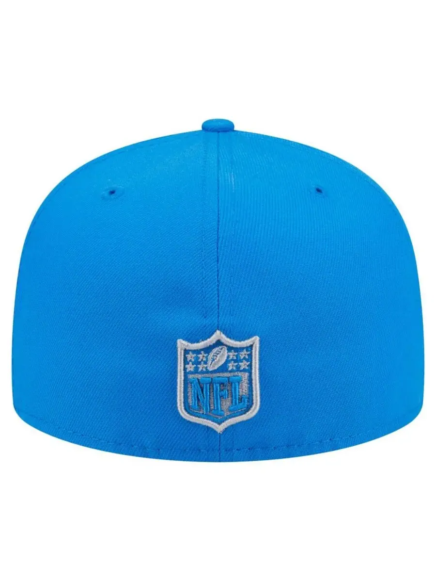 New Era Мужская синяя кепка Detroit Lions Oversized 59FIFTY Fitted Hat — изображение 4 из 4, синий