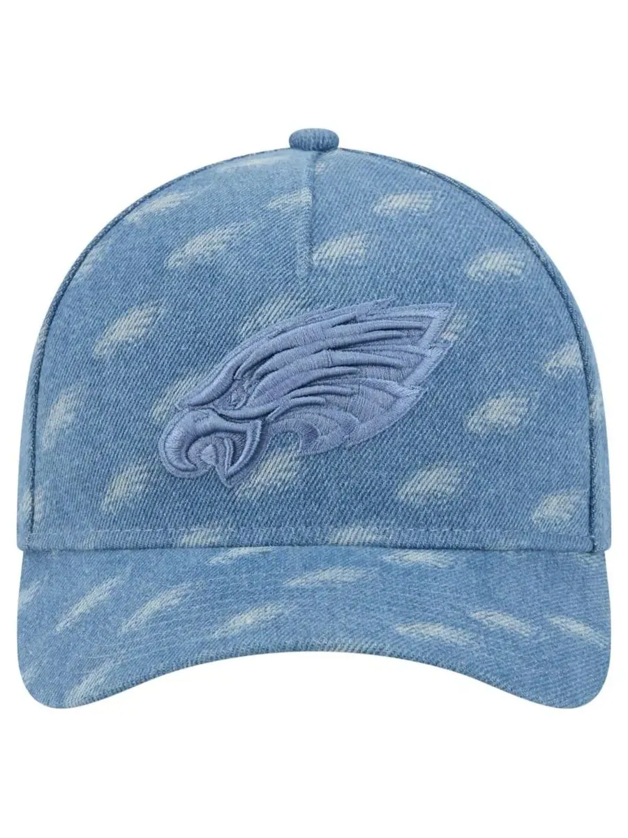 Кепка с вышитым логотипом Philadelphia Eagles New Era — изображение 5 из 5, джинсовый синий