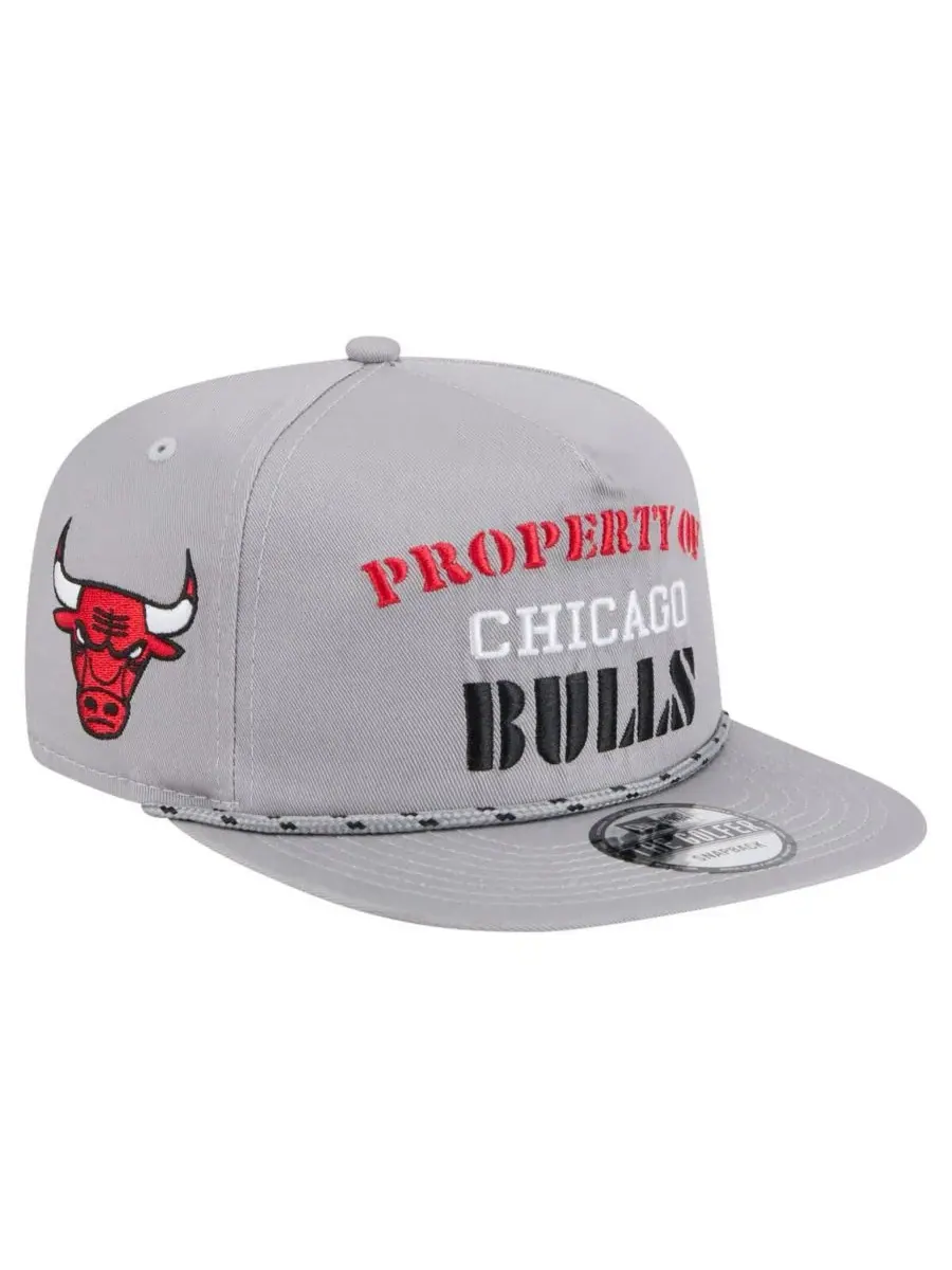 New Era Мужская серая бейсболка Chicago Bulls в стиле ретро Property Of Golfer
