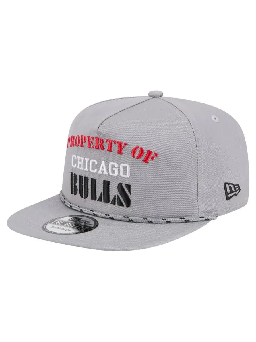 New Era Мужская серая бейсболка Chicago Bulls в стиле ретро Property Of Golfer — изображение 3 из 4, серый