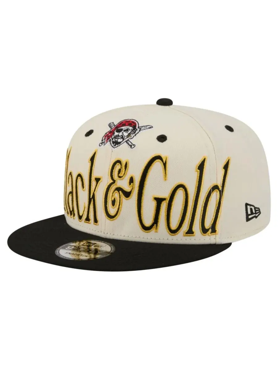 Кепка-снэпбек с вышивкой Pittsburgh Pirates, 9FIFTY New Era — изображение 4 из 5, бежевый
