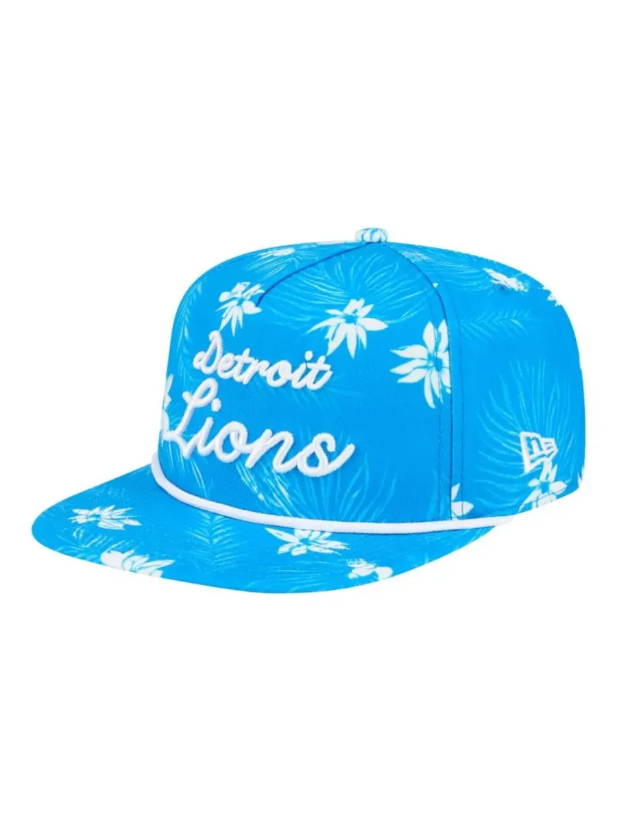 Кепка-снэпбек с принтом Detroit Lions Palm Print New Era