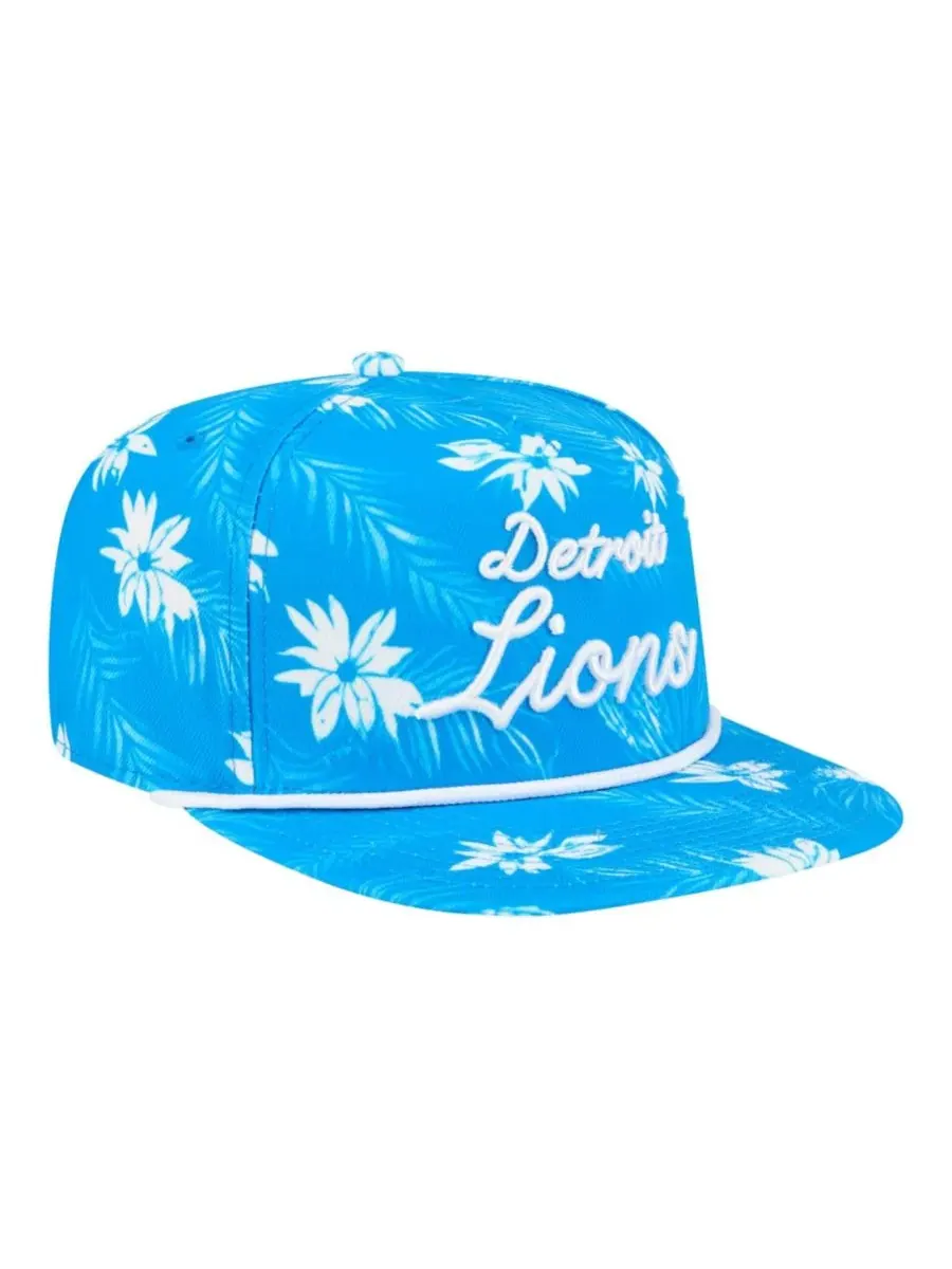 Кепка-снэпбек с принтом Detroit Lions Palm Print New Era — изображение 4 из 5, синий