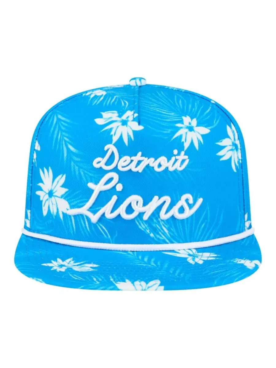 Кепка-снэпбек с принтом Detroit Lions Palm Print New Era — изображение 5 из 5, синий