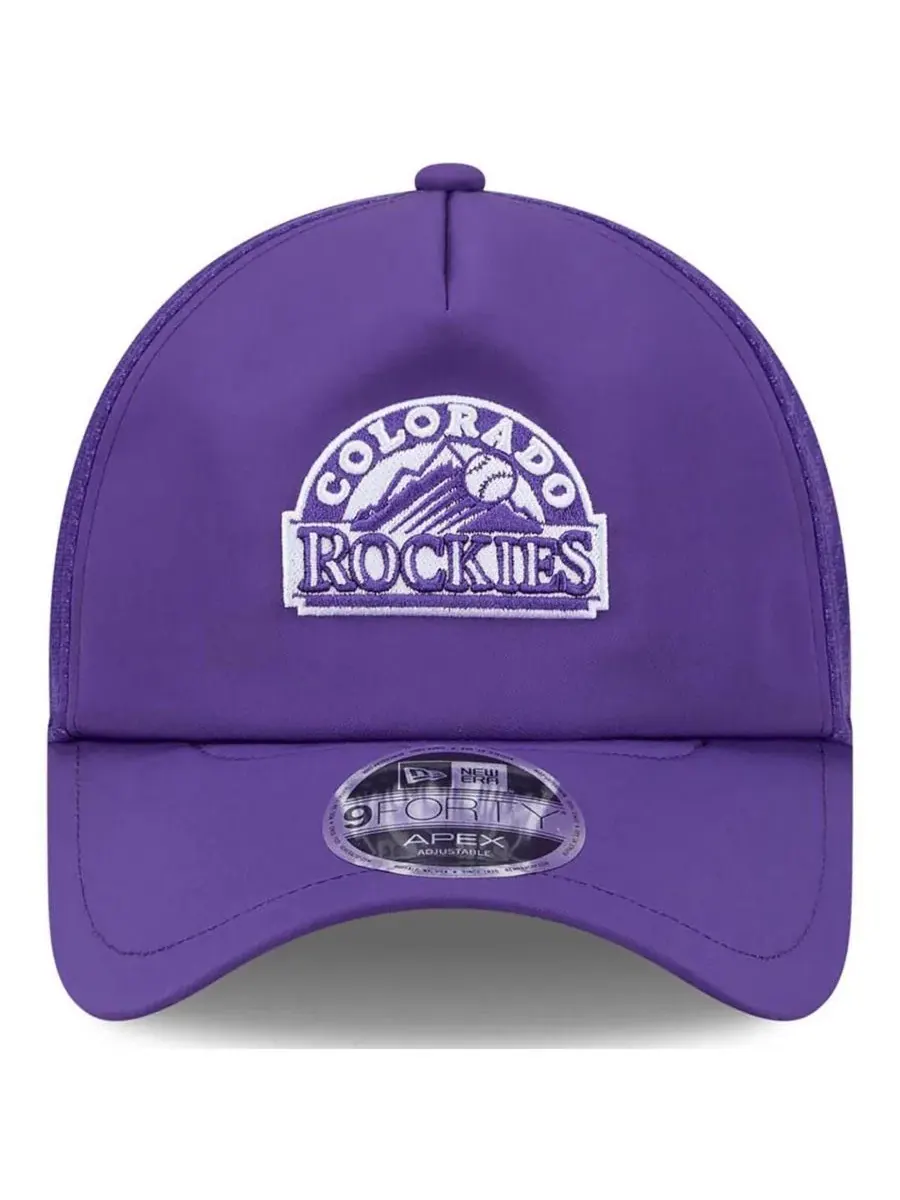 Бейсболка New Era с вышитым логотипом Colorado Rockies — изображение 4 из 4, фиолетовый
