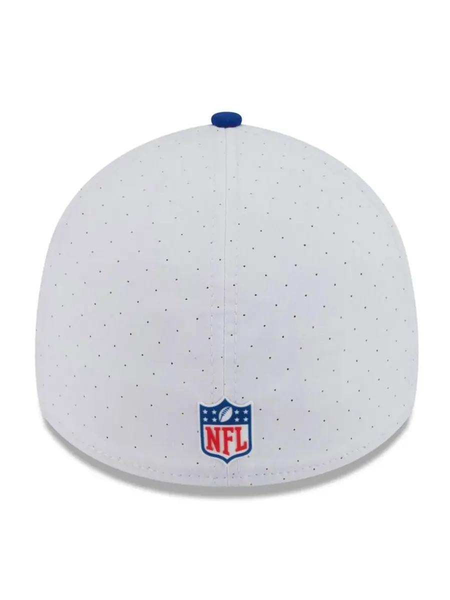 New Era Мужская кепка White/Royal New York Giants 2025 NFL Training Camp 39THIRTY Flex Hat — изображение 4 из 4, белый