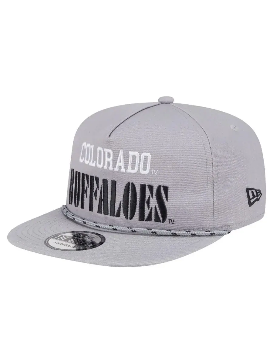 New Era Мужская серая винтажная кепка для гольфа Colorado Buffaloes с регулируемым размером — изображение 3 из 5, серый