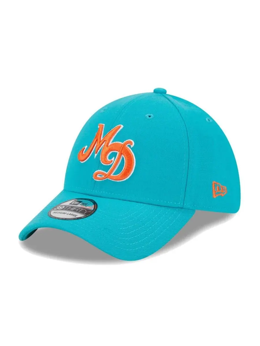 Мужская кепка Aqua Miami Dolphins City Originals 39THIRTY Flex Hat New Era