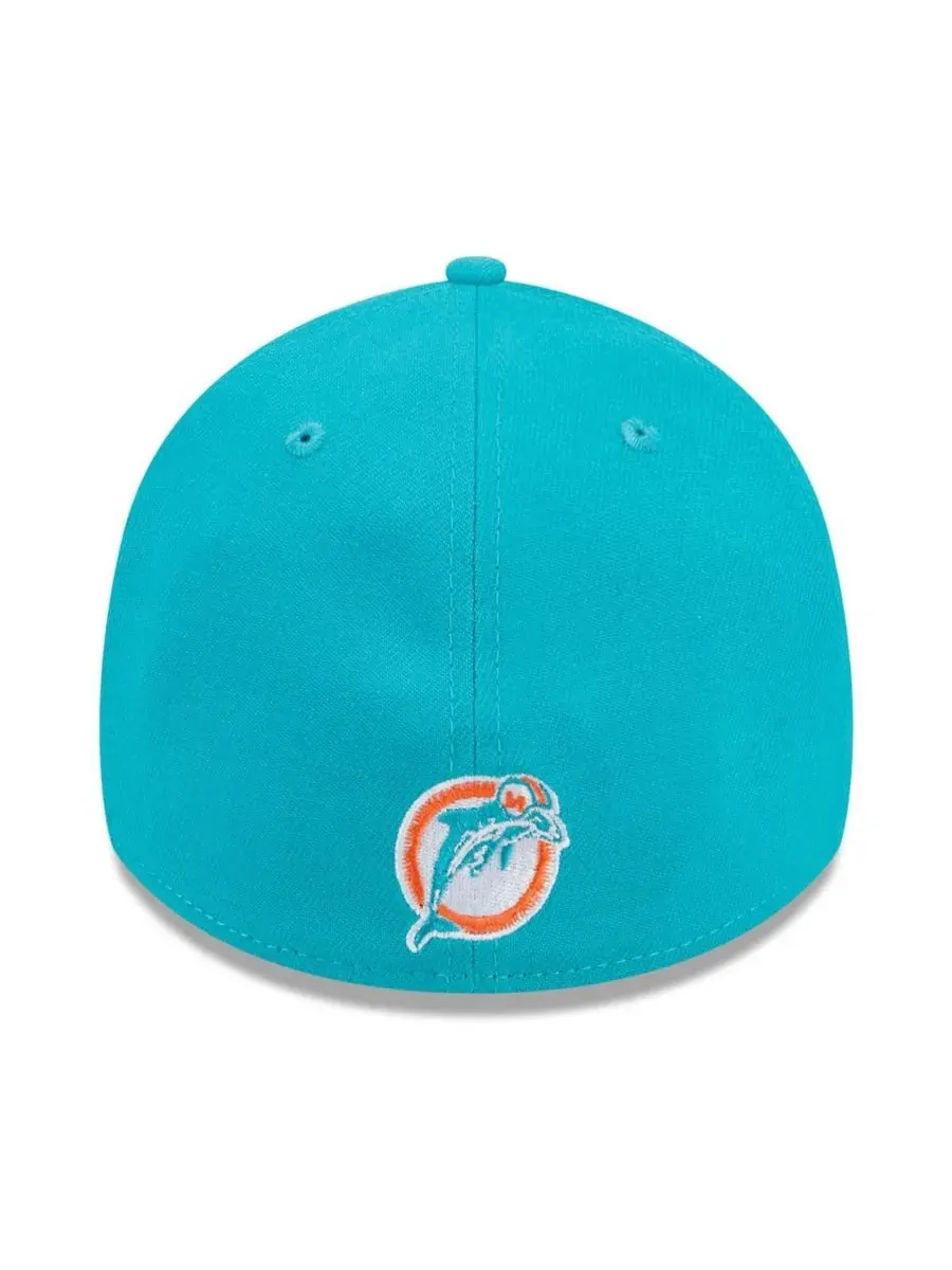 Мужская кепка Aqua Miami Dolphins City Originals 39THIRTY Flex Hat New Era — изображение 2 из 3, голубой
