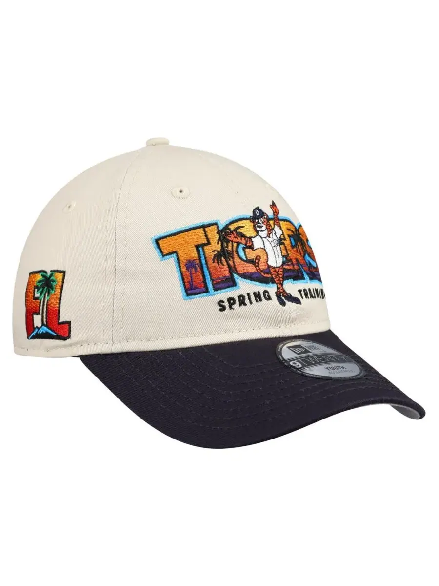 Детская бейсболка Big Boys and Girls Stone/Navy Detroit Tigers 2026 Spring Training Fan Pack Batter