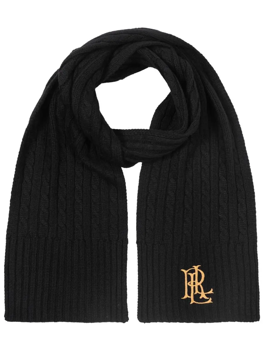 Шарф с косами, модель Core Cable Logo Scarf Lauren Ralph Lauren