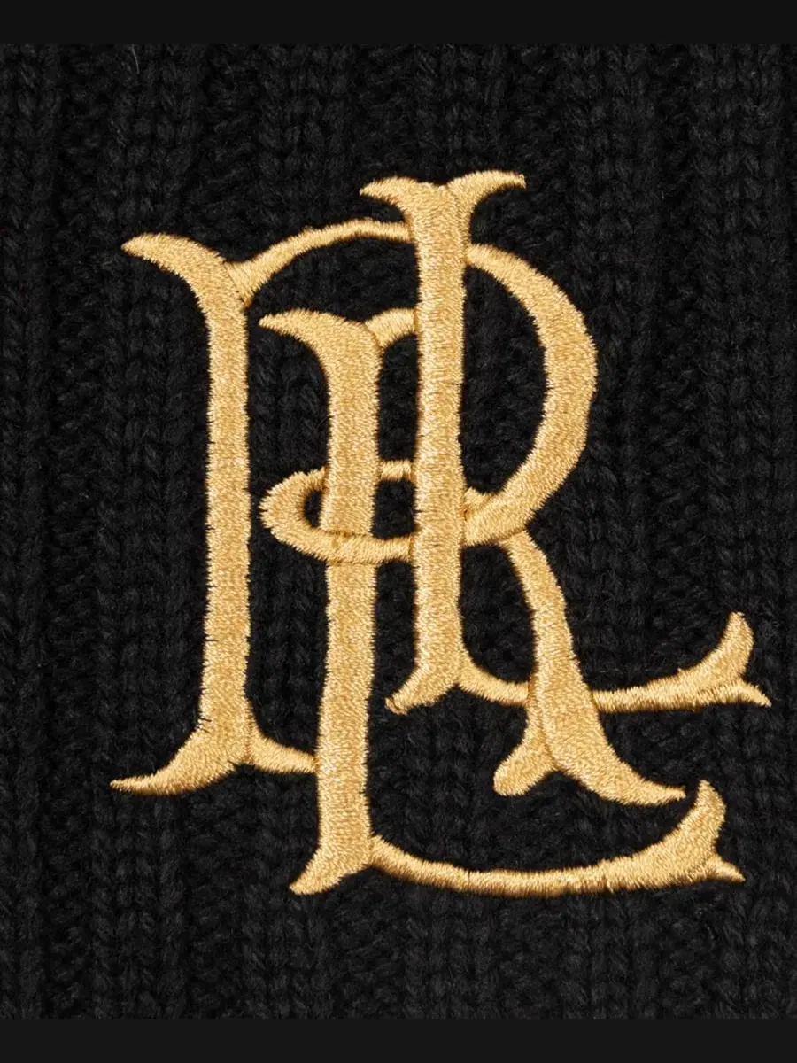 Шарф с косами, модель Core Cable Logo Scarf Lauren Ralph Lauren — изображение 4 из 4, черный