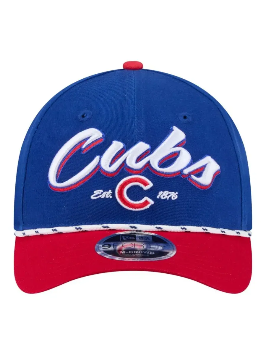 Кепка с изогнутым козырьком и вышивкой New Era Chicago Cubs Team Loyal 9FORTY M-Crown — изображение 2 из 7, красный