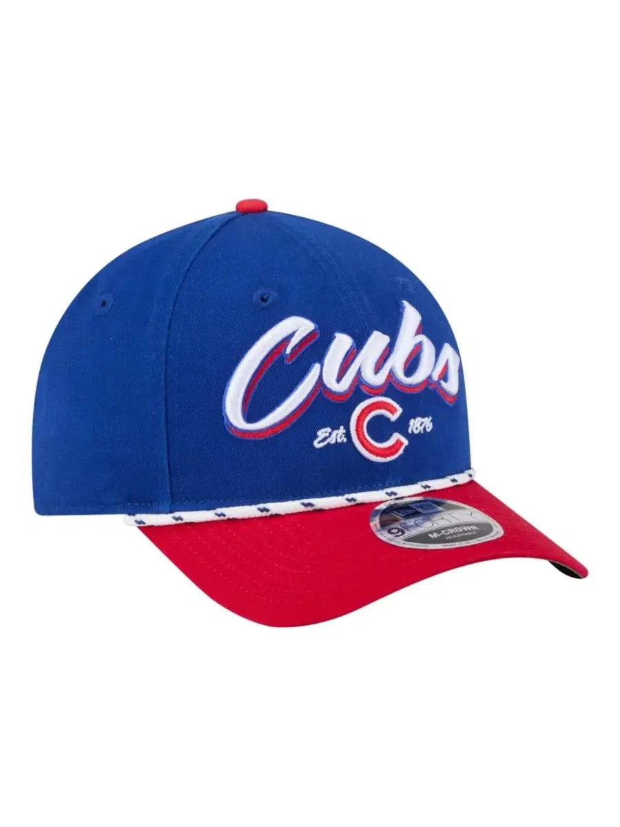 Кепка с изогнутым козырьком и вышивкой New Era Chicago Cubs Team Loyal 9FORTY M-Crown — изображение 3 из 7, красный