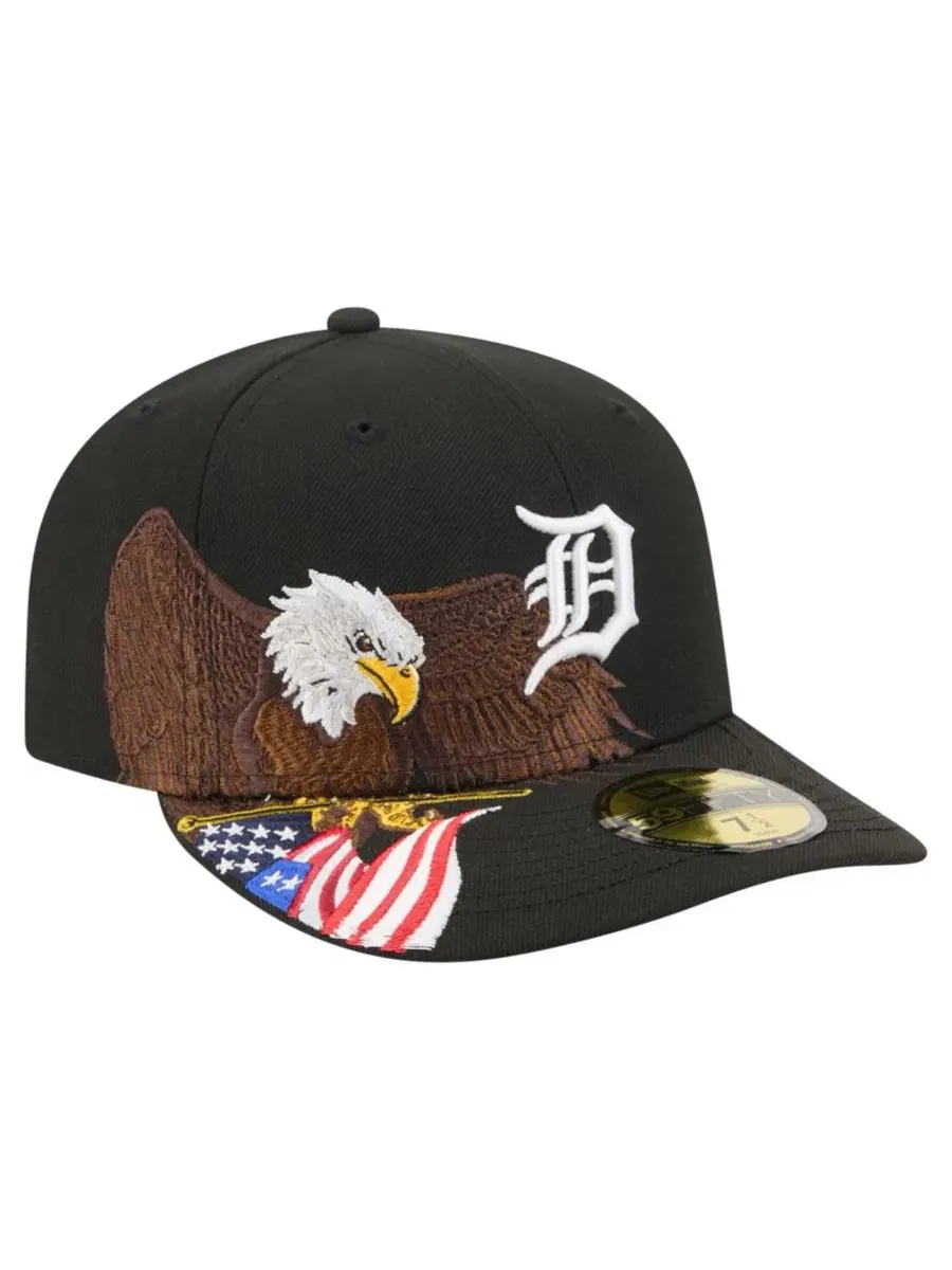 Кепка с вышитым орлом и логотипом Detroit Tigers