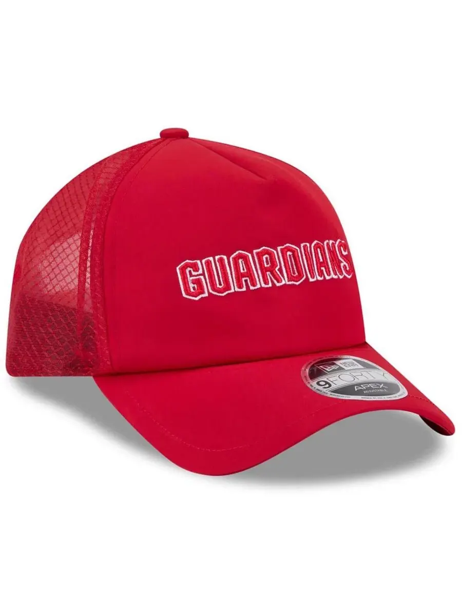 Бейсболка с вышитым логотипом Cleveland Guardians New Era — изображение 3 из 4, красный