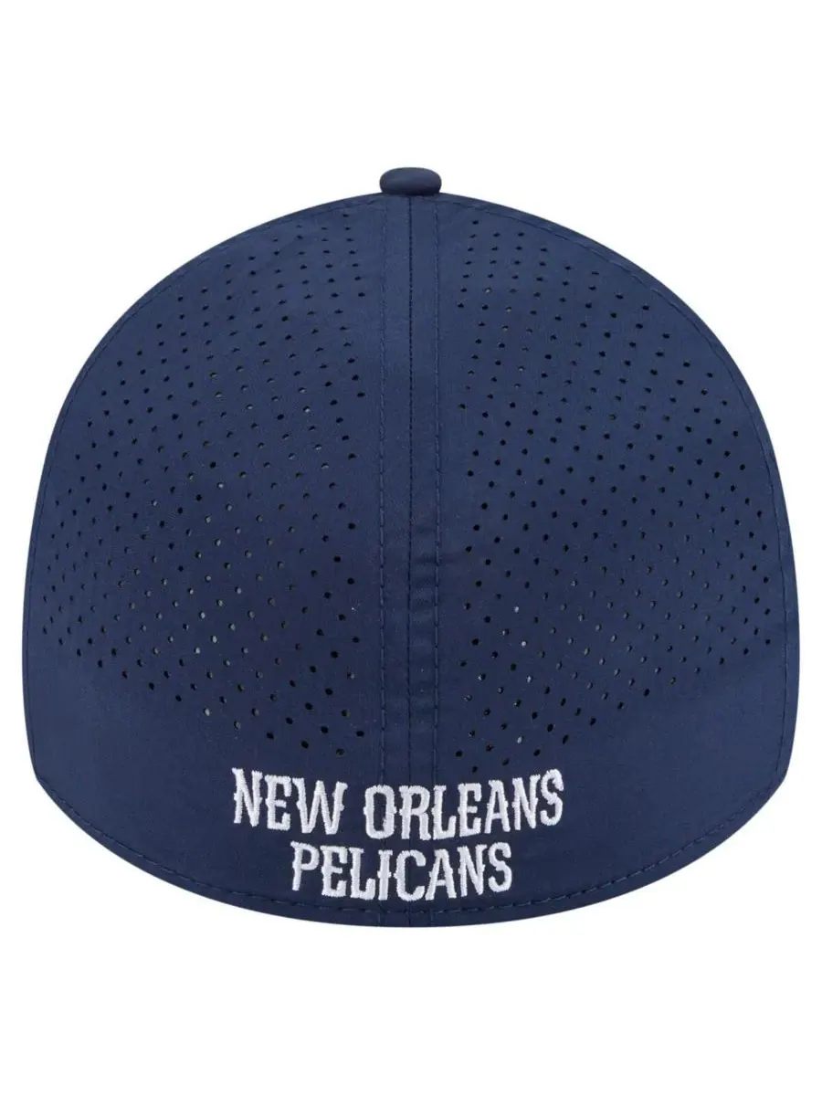 New Era Мужская темно-синяя кепка New Orleans Pelicans Featherweight Poly Rope Flex 39Thirty — изображение 2 из 4