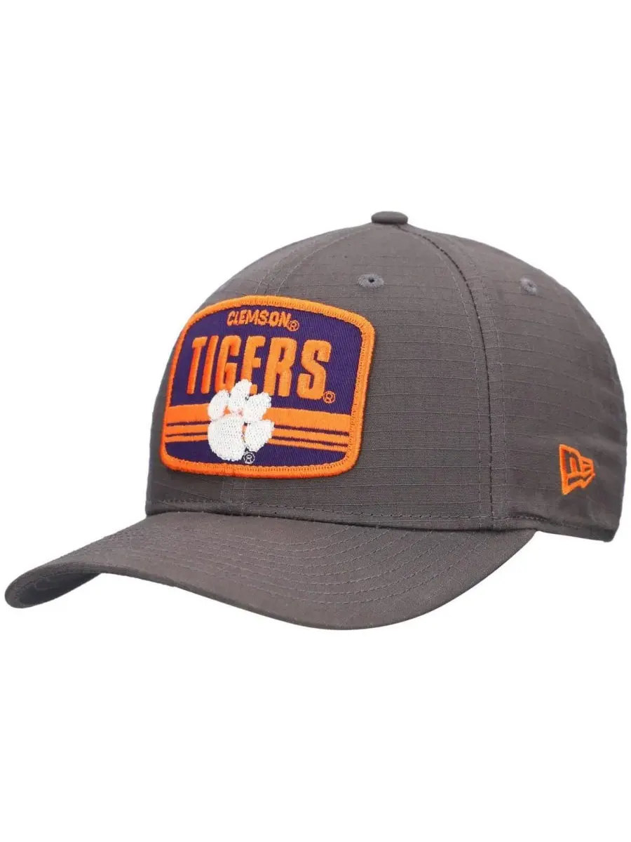 New Era Мужская бейсболка Clemson Tigers Team Elevated 9SEVENTY с регулируемой застежкой-липучкой