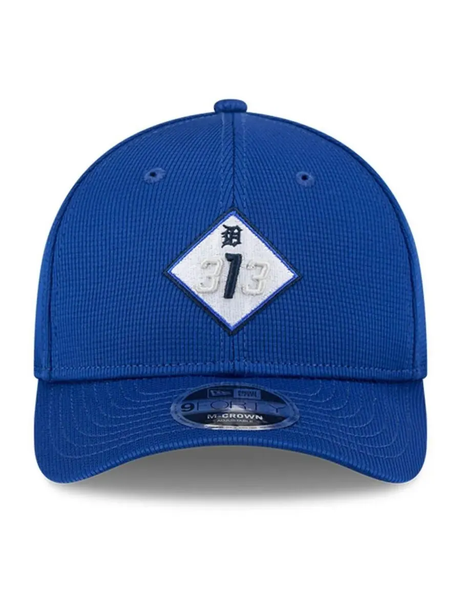 New Era Мужская синяя бейсболка Detroit Tigers City Connect Batting Practice 9FORTY с регулируемой — изображение 2 из 4