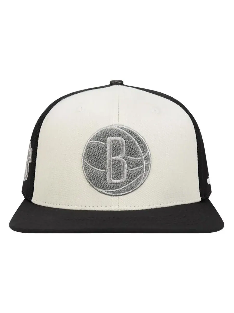Pro Standard Мужская кремовая кепка Brooklyn Nets из французского махрового трикотажа с — изображение 2 из 4, бежевый