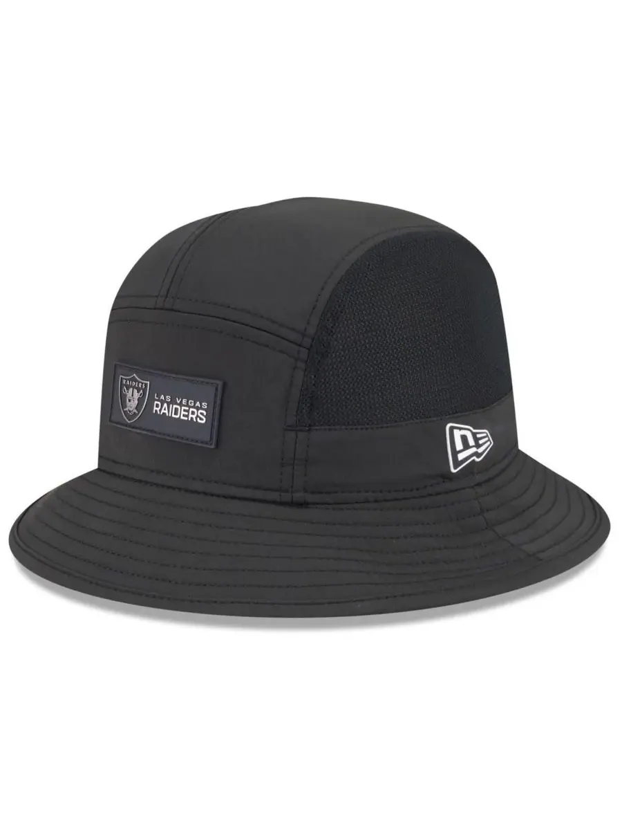 New Era Мужская черная панама Las Vegas Raiders 2025 Sideline