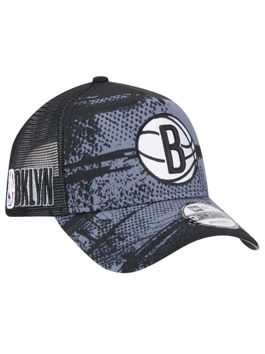 New Era Мужская кепка-тракер Brooklyn Nets Tip Off A-Frame Trucker 9FORTY с регулируемым размером
