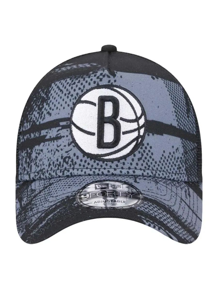 New Era Мужская кепка-тракер Brooklyn Nets Tip Off A-Frame Trucker 9FORTY с регулируемым размером — изображение 5 из 5