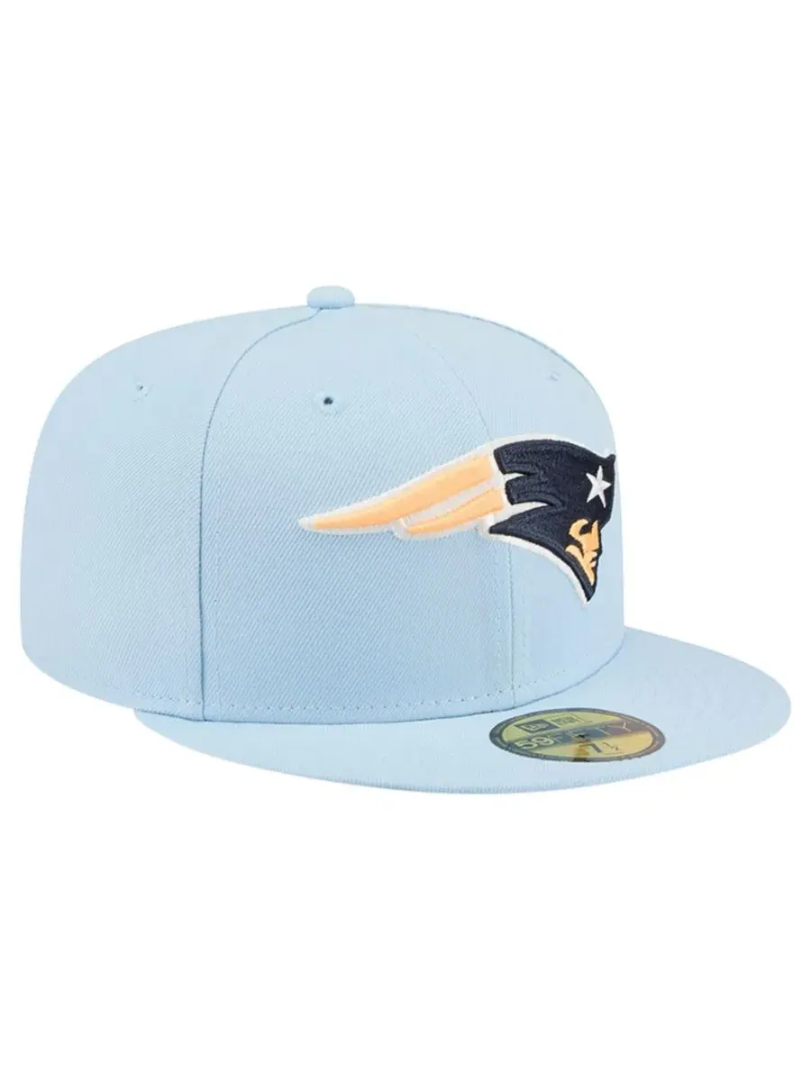 Кепка с высокой тульей Coastal Blue New Era, New England Patriots 59FIFTY — изображение 4 из 5, синий