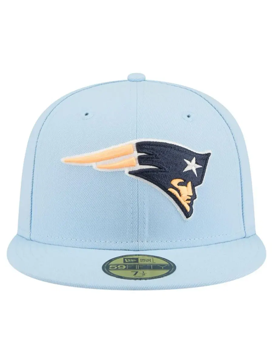 Кепка с высокой тульей Coastal Blue New Era, New England Patriots 59FIFTY — изображение 5 из 5, синий