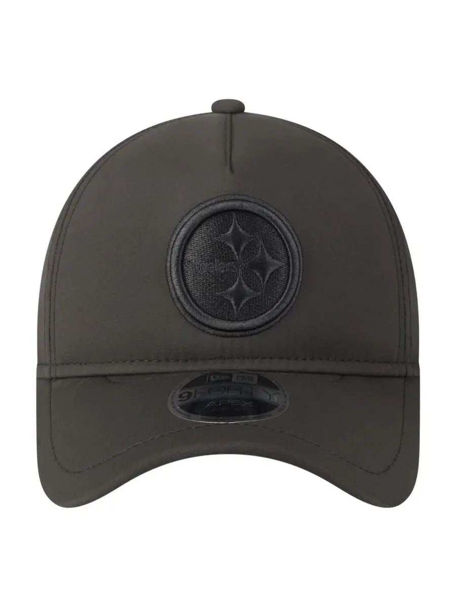 Кепка New Era Apex 9FORTY с вышитым логотипом Pittsburgh Steelers — изображение 2 из 5, черный
