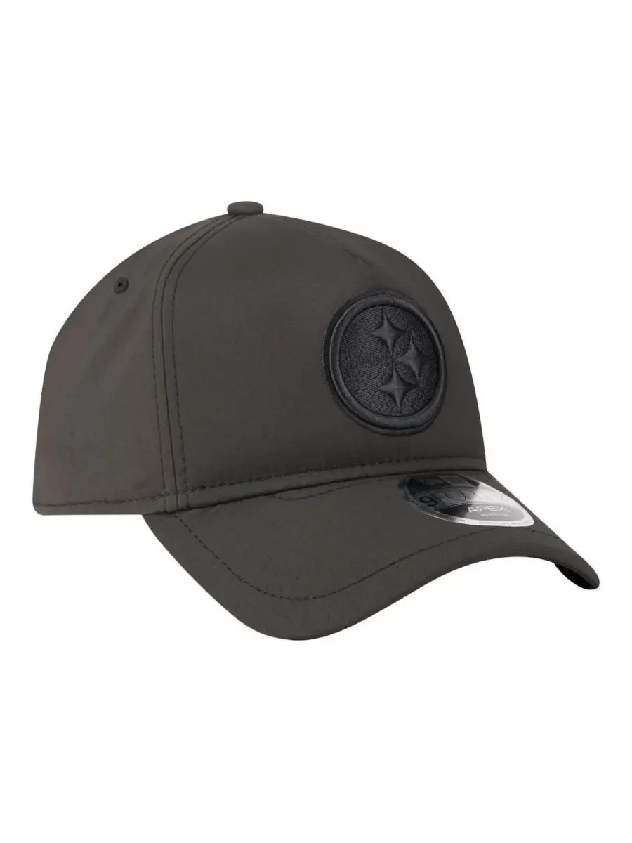 Кепка New Era Apex 9FORTY с вышитым логотипом Pittsburgh Steelers — изображение 3 из 5, черный