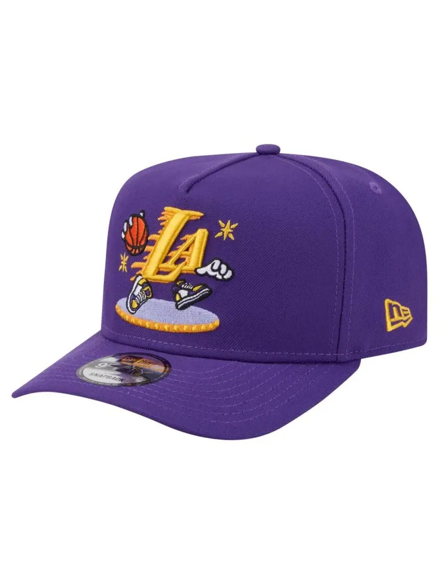 Кепка-снэпбек с вышитым логотипом Los Angeles Lakers New Era