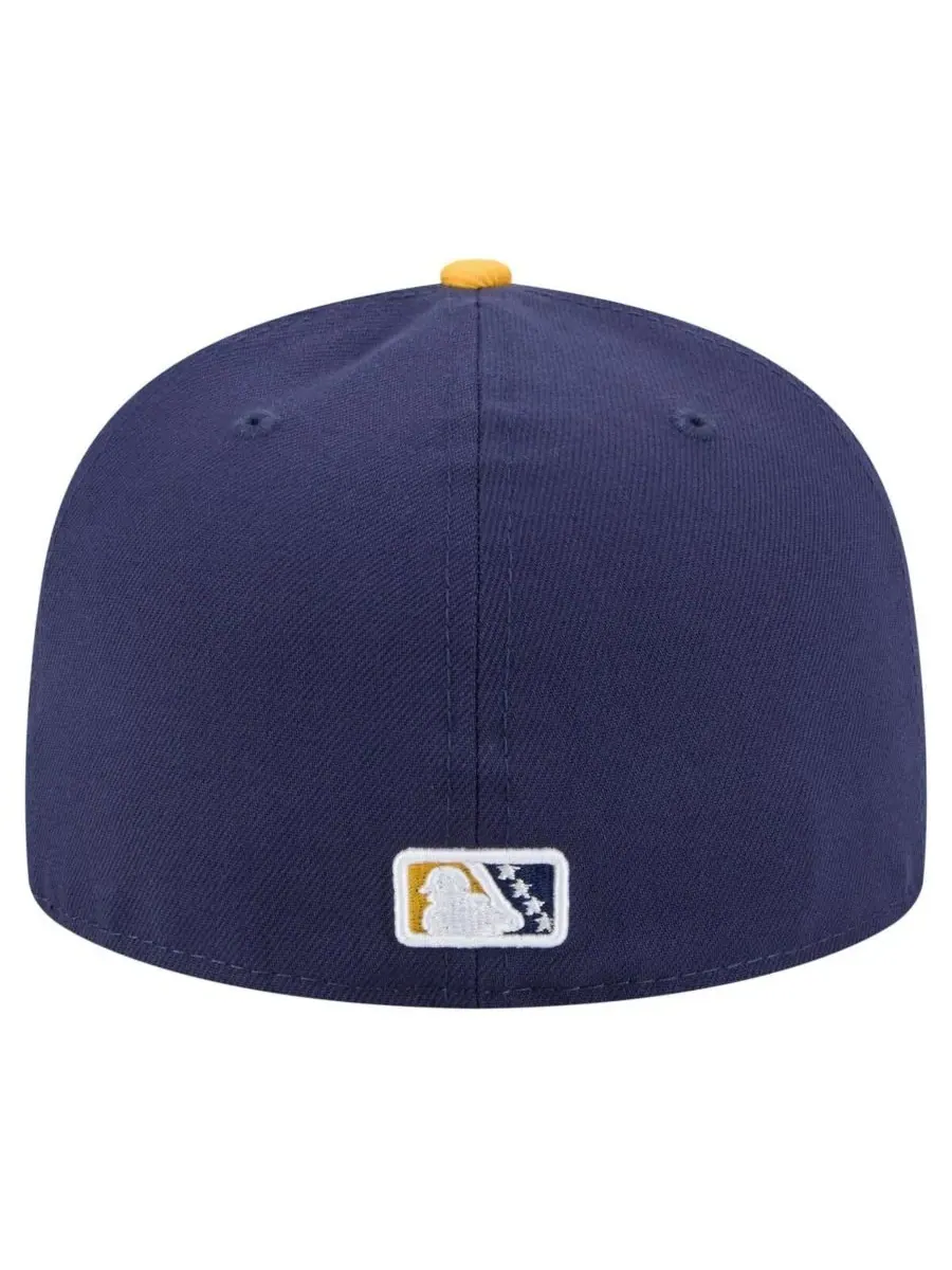 New Era Мужская темно-синяя бейсболка Brooklyn Cyclones из коллекции Authentic Collection 59FIFTY — изображение 4 из 4
