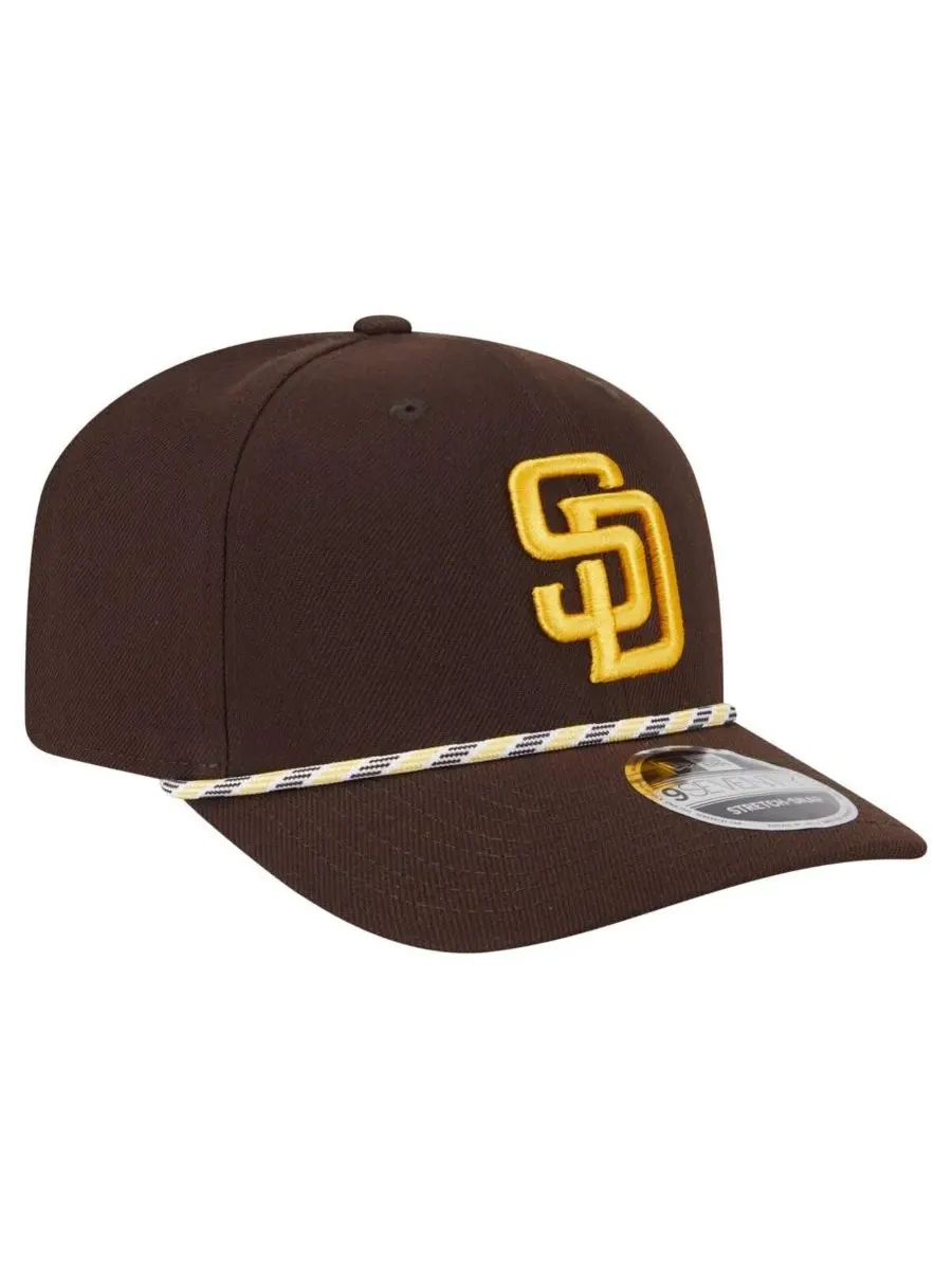 New Era Мужская коричневая кепка San Diego Padres Multi-Rope 9SEVENTY с эластичными застежками — изображение 4 из 5