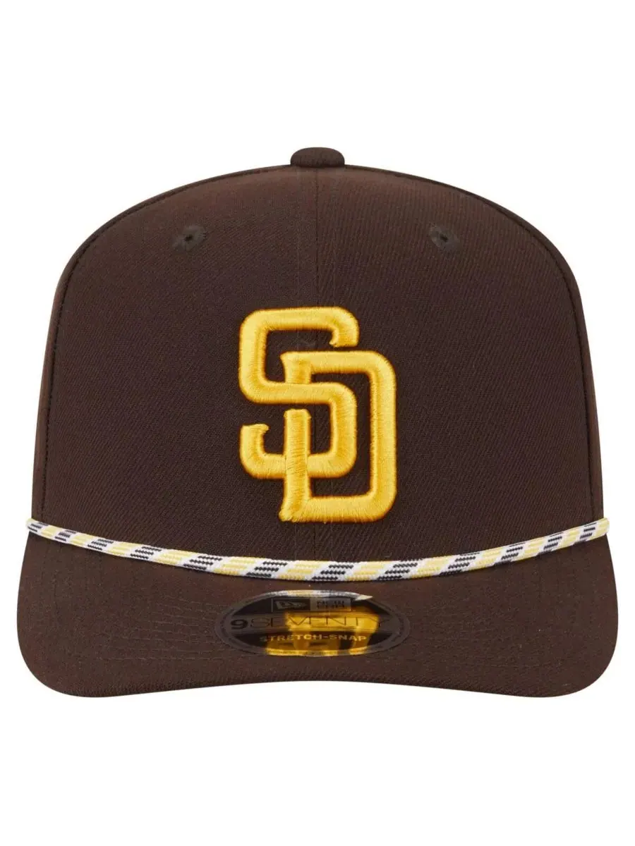 New Era Мужская коричневая кепка San Diego Padres Multi-Rope 9SEVENTY с эластичными застежками — изображение 5 из 5