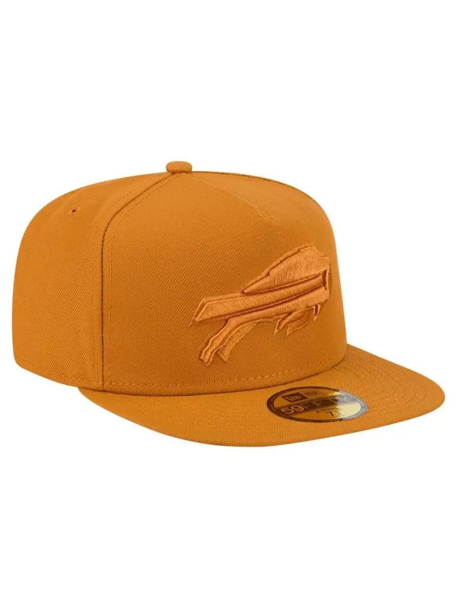 New Era Мужская коричневая бейсболка Buffalo Bills Color Pack A-Frame 59FIFTY Fitted Hat — изображение 4 из 5, коричневый
