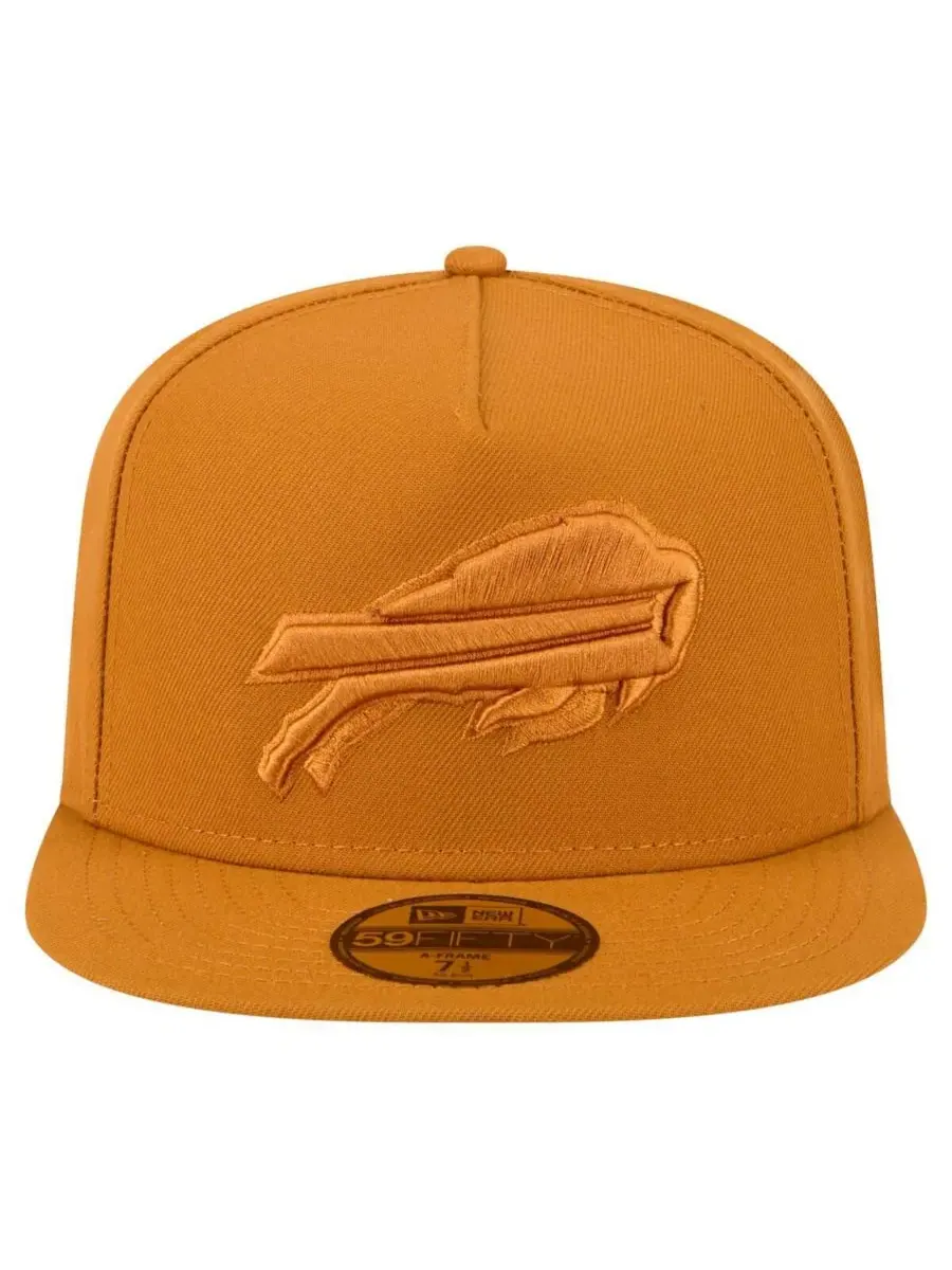 New Era Мужская коричневая бейсболка Buffalo Bills Color Pack A-Frame 59FIFTY Fitted Hat — изображение 5 из 5, коричневый