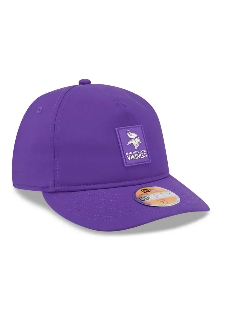 New Era Мужская фиолетовая кепка Minnesota Vikings 2025 Sideline Retro Crown 59FIFTY Fitted Hat — изображение 5 из 5