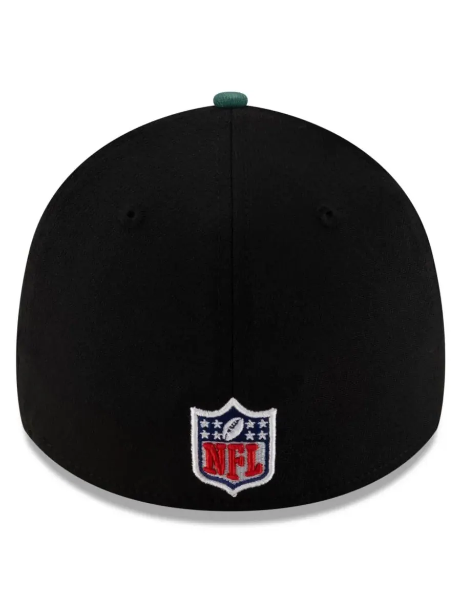 New Era Мужская кепка New York Jets 39THIRTY Flex Hat, черно-зеленая, с символикой драфта НФЛ 2025 — изображение 3 из 5