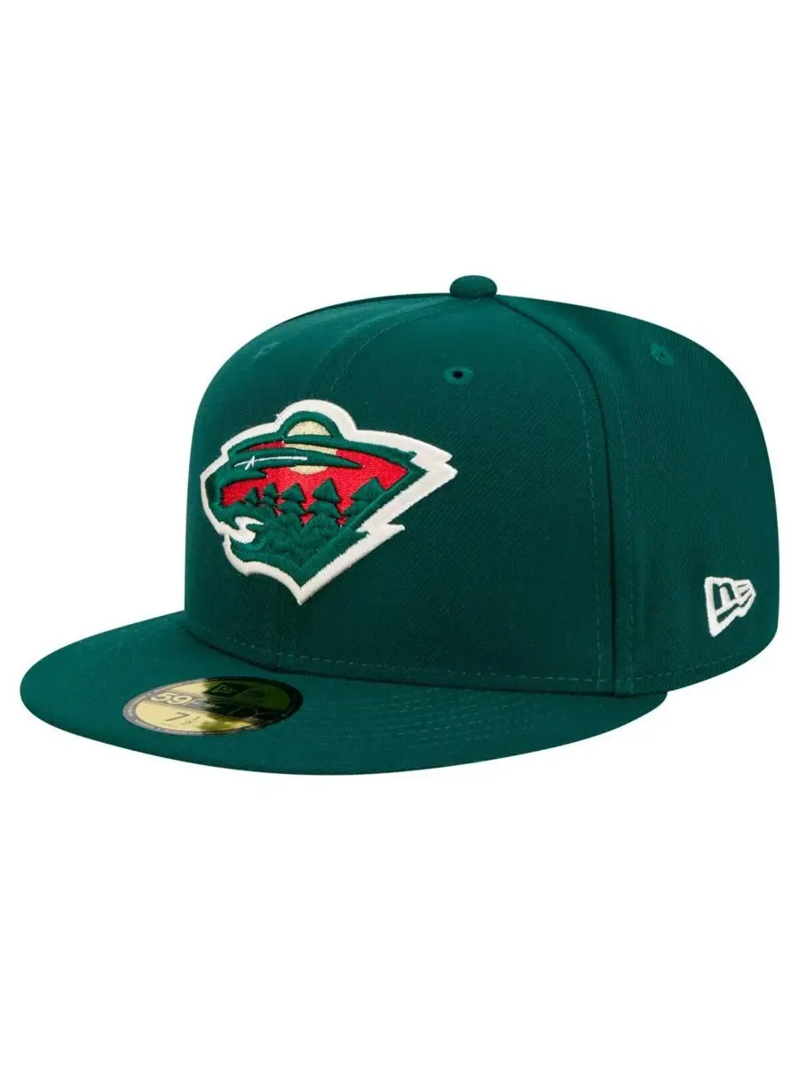 New Era Мужская зеленая кепка Minnesota Wild Core 59FIFTY