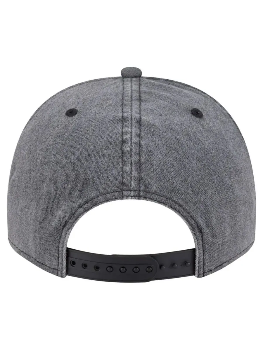 New Era Мужская бейсболка 9FIFTY Snapback цвета угольно-серого с принтом Los Angeles Lakers, в — изображение 4 из 5