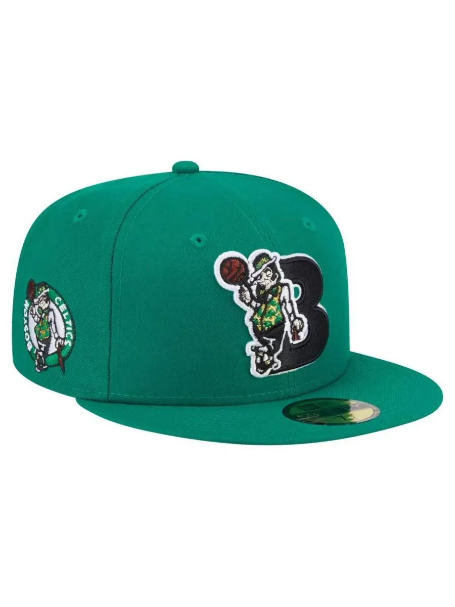 New Era Мужская кепка Boston Celtics Deceptor 59FIFTY ярко-зеленого цвета