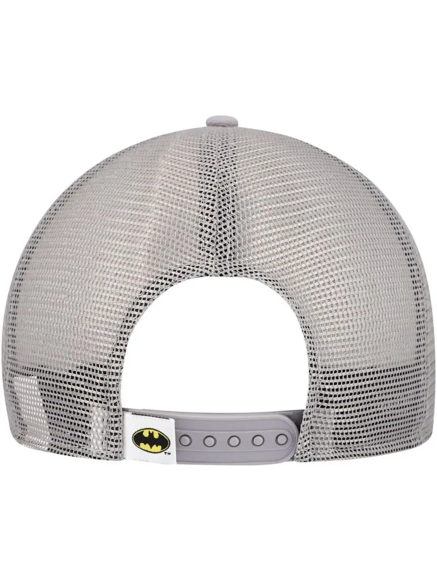 New Era Мужская серая кепка-тракер Batman 9FIFTY с застежкой-регулятором — изображение 2 из 4, серый
