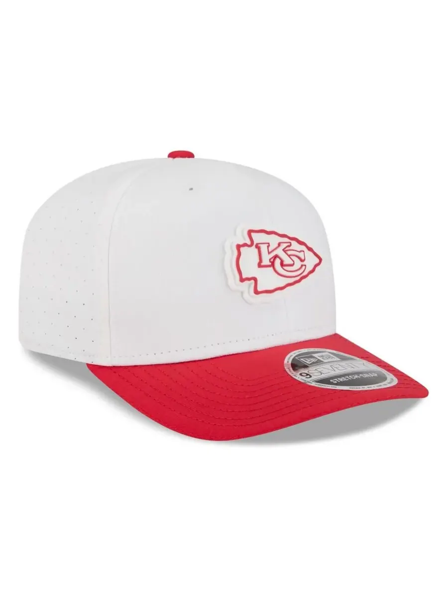 New Era Мужская бело-красная регулируемая кепка Kansas City Chiefs 2025 NFL Training Camp 9SEVENTY — изображение 3 из 4