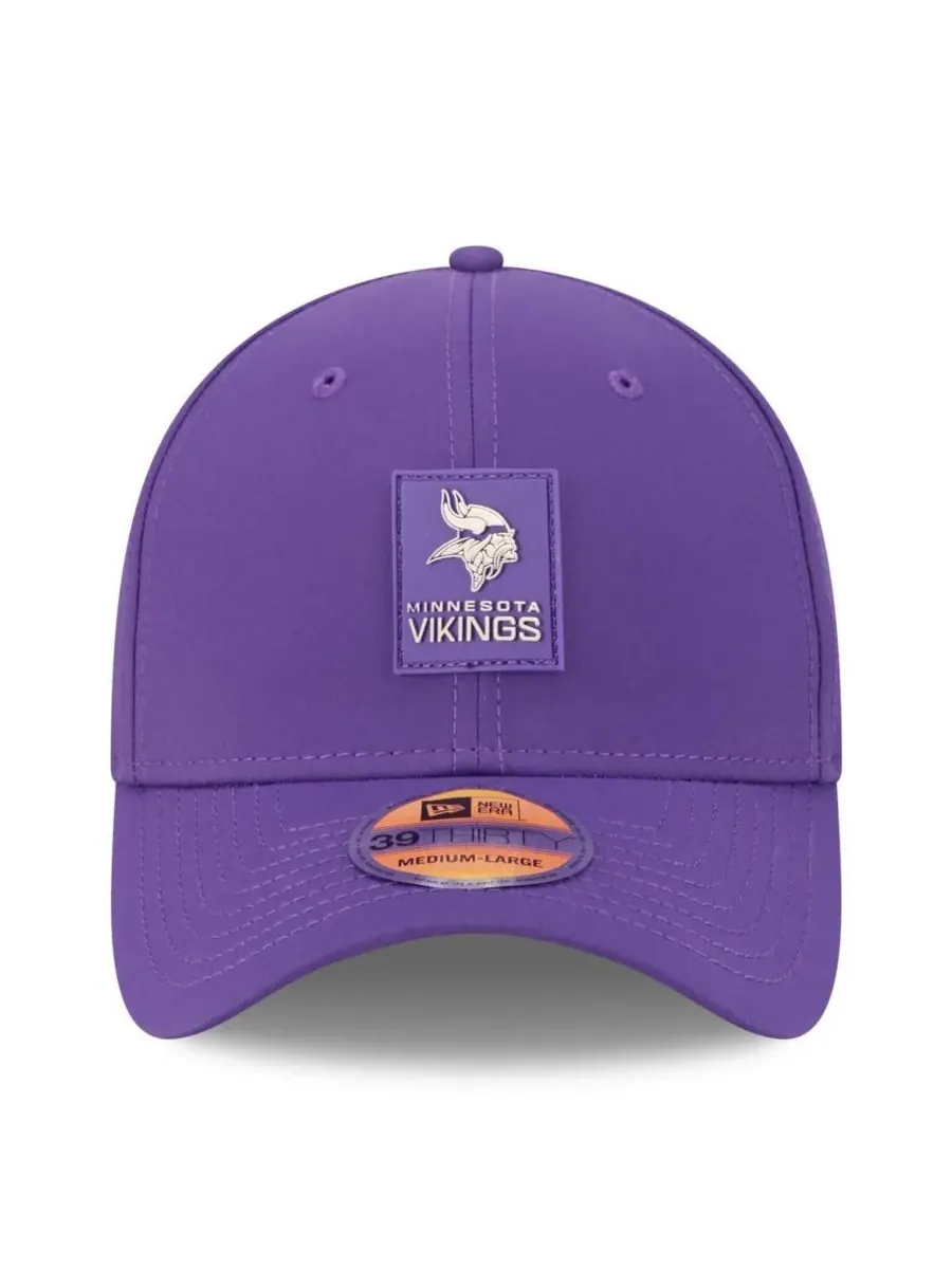 New Era Мужская фиолетовая кепка Minnesota Vikings 2025 Sideline 39THIRTY Flex — изображение 5 из 5, фиолетовый