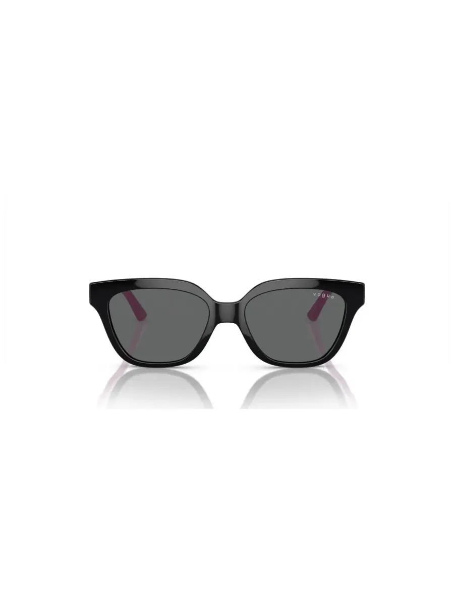 Детские солнцезащитные очки Vogue Jr Eyewear, градиентная расцветка VJ2021 (для детей 7-10 лет) — изображение 2 из 7, черный