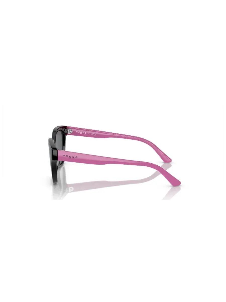 Детские солнцезащитные очки Vogue Jr Eyewear, градиентная расцветка VJ2021 (для детей 7-10 лет) — изображение 3 из 7, черный