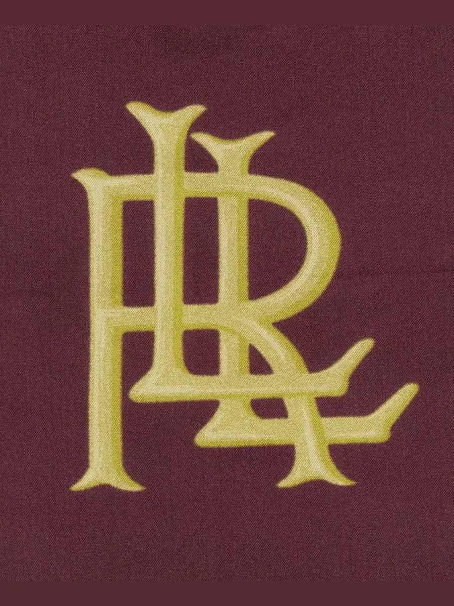 Шелковый квадратный платок с принтом Equestrian Glenplaid Square Scarf Lauren Ralph Lauren — изображение 4 из 4, коричневый